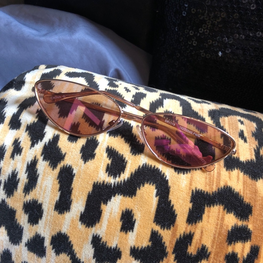 Metallic Pink And Rose Gold Sunglasses!